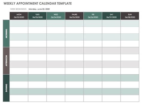 Sunday Through Saturday Calendar Calendar Template Printable Inside