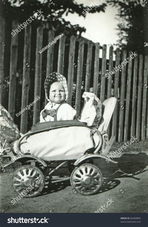 vintage photo baby girl  stock photo  shutterstock