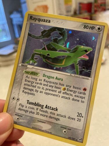 Ex Deoxys Holographic Rayquaza Pokemon Card Values Mavin