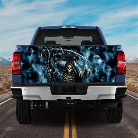 Grim Reaper Decal For Car Grim Reaper Cool With Many Soul Etsy