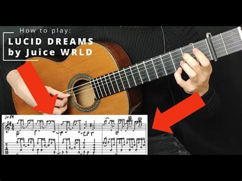 Lucid Dreams Guitar Tabs Juice Wrld Fingerstyle Cover By Jan