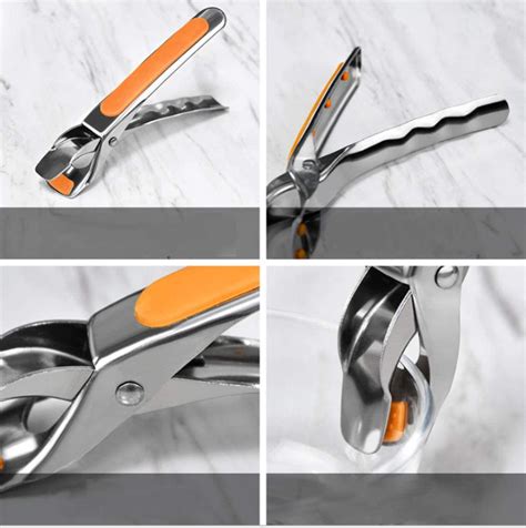 Stainless Steel Anti Scald Clip Kitchen Food Tongs Dish Gripper Hot Bowl Lifter Clamps Holder