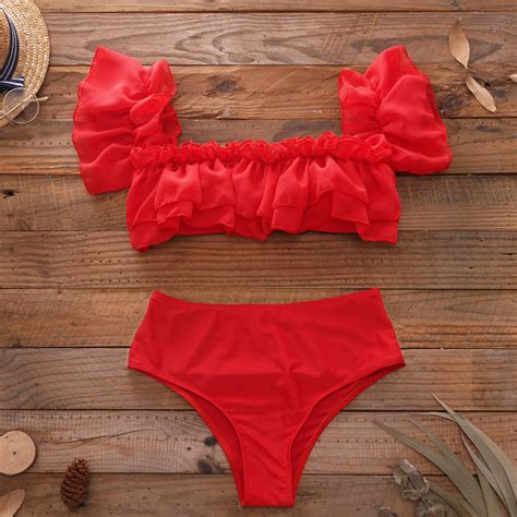 Badu bg Lorylei Summer Red Sexy Bikini Set Shell Tassels Bikini Beach Bathing 2023 Бански костюм