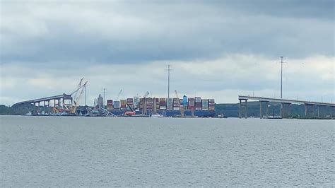 Baltimore Key Bridge Wreckage From Tradepoint Atlantic After Controlled