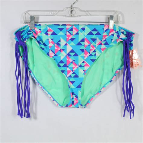 Joe Boxer Bikini Bottoms Women S Plus Size X Blue Wh Gem