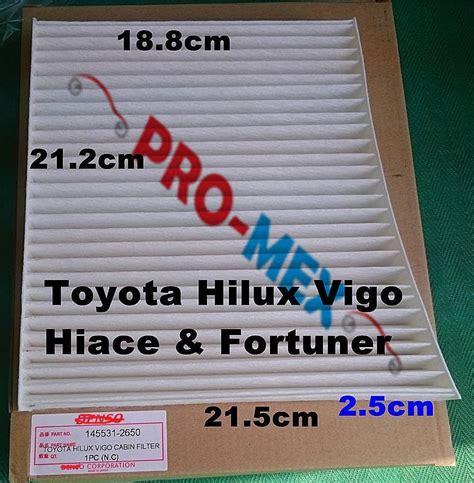 Toyota Hilux Vigo Kun26 Air Cond Cabin Filter CURVE Shopee Malaysia