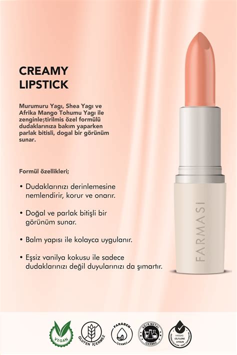 Farmasi Creamy Lipstick 16 Barely Nude 4 gr Fiyatı Yorumları Trendyol