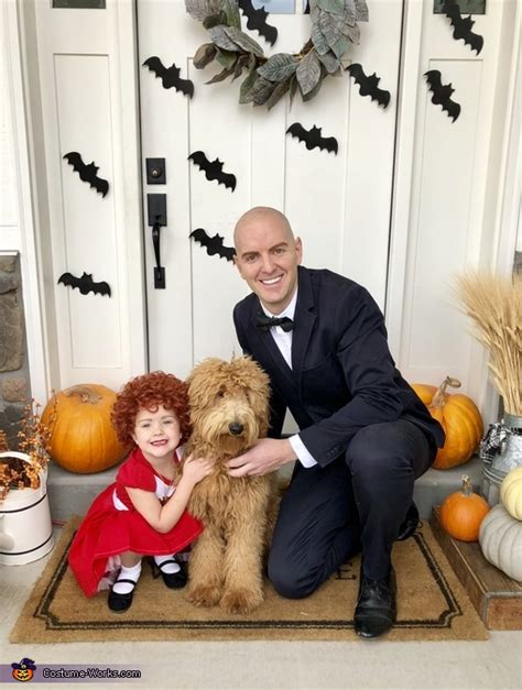 Annie, Daddy Warbucks and Sandy Costume | Unique DIY Costumes