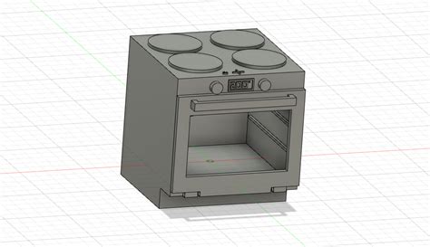 STL file Miniature Oven 🔪 ・3D print design to download・Cults