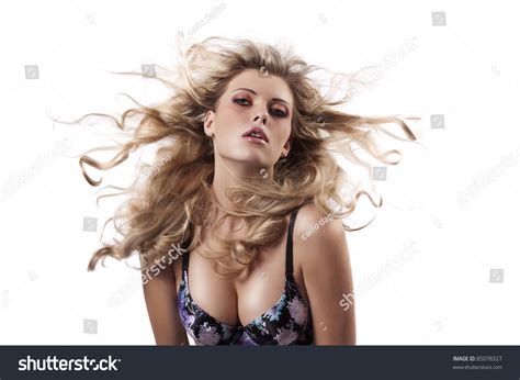 Glamour Portrait Sensual Blonde Wearing Coloured 스톡 사진 85078327 Shutterstock