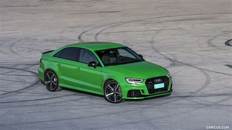 Audi Rs3 Sedan 2018my Color Viper Green Front Three Quarter