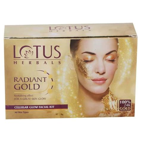 Lotus Herbals Radiant Gold Cellular Glow Facial Kit 37 G Jiomart