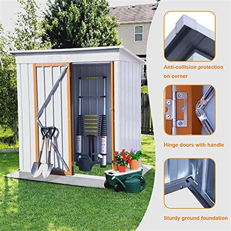 Morhome 5x3 FT Outdoor Storage Shed Sheds Outdoor Storage Garden Shed