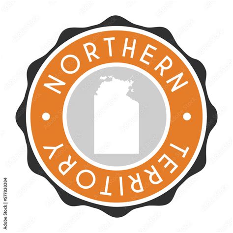 Northern Territory Australia Badge Map Vector Seal Vector Sign