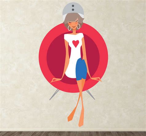 стикер фена для волос - TenStickers