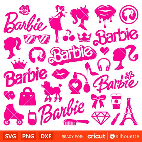 Barbie Doll Bundle Svg Barbie Doll Svg Girly Pink Svg Retro Svg Cricut Silhouette Vector