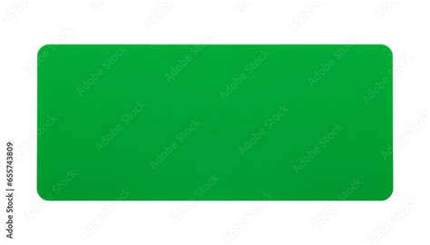 blank green sign isolated  transparent background cutout stock