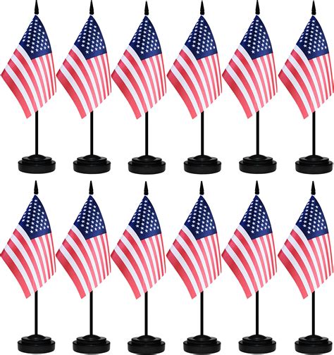 Amazon Tibijoy Piece American Table Flags Polyester Desk