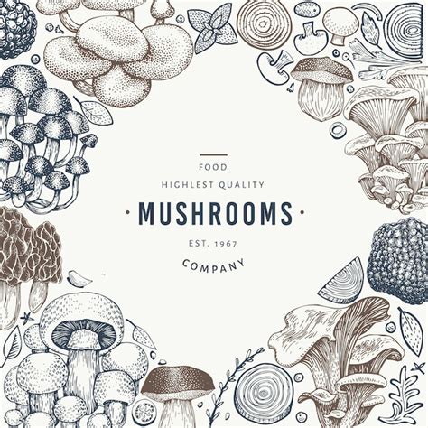 Premium Vector Mushroom Design Template