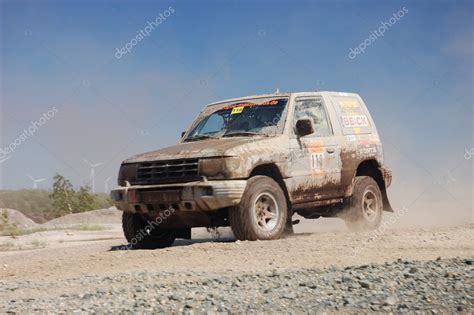 Mitsubishi Pajero At Offroad Rally Competition Stock Editorial Photo