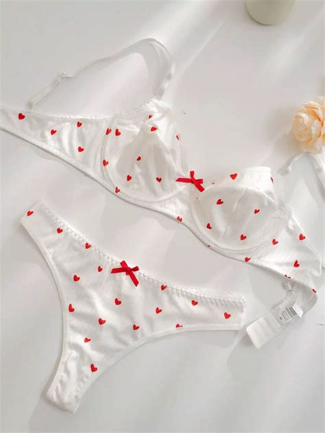 Floral Lace Trim Underwire Lingerie Set Artofit