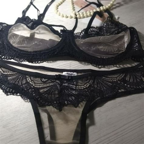 Lingerie Sexy Preta Lingerie Feminina Nunca Usado Enjoei