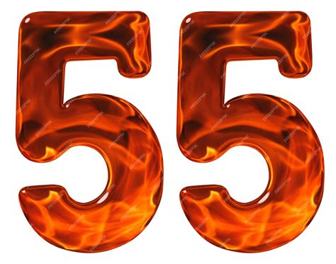 premium photo  fifty  numeral imitation glass   blazing