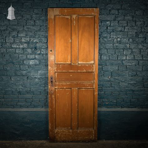 Moulded 5-panel Wooden Door with a Varnished Finish | Norfolk Reclamation