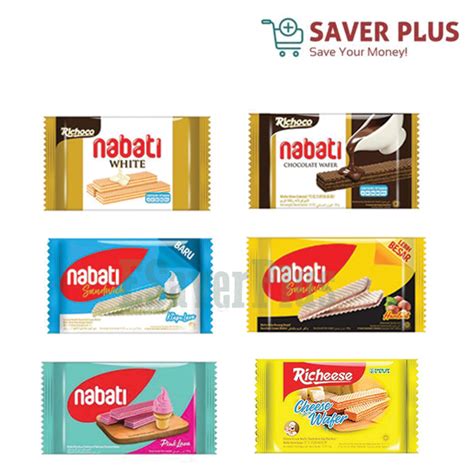 Nabati Cheesechocolatepink Lavawhite Waferklapa Lavahazelnut 10 X