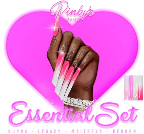 Second Life Marketplace Pinky S Nails Essential Set Lipstick