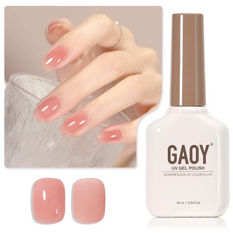 Amazon Gaoy Jelly Nude Gel Nail Polish Ml Sheer Pink