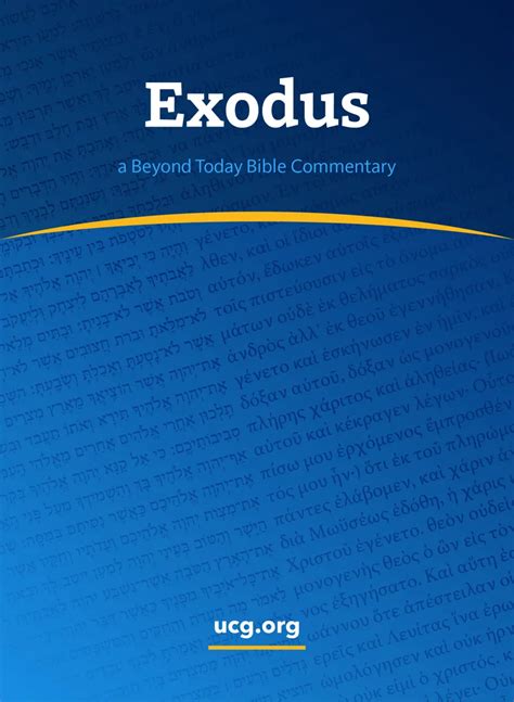 Exodus 1317 1431 United Church Of God