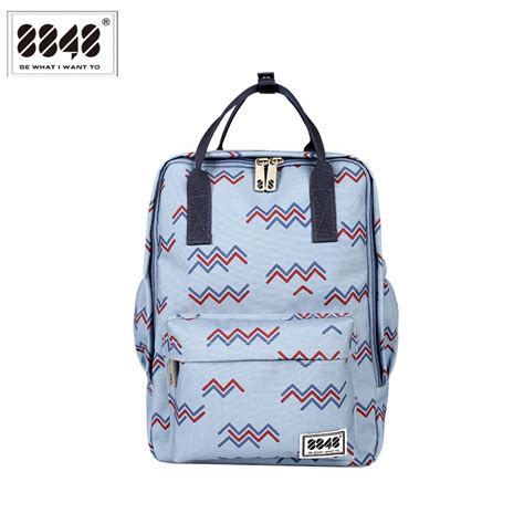 8848 Brand Backpacks Small Womens Backpack Unique Pattern Soft Back