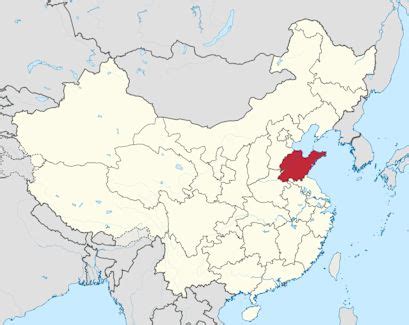 Large Chinese Cities in Shandong Province