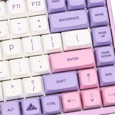 Mechzone Keys Pink Flower Keycap Set Xda Profile Pbt Sublimation