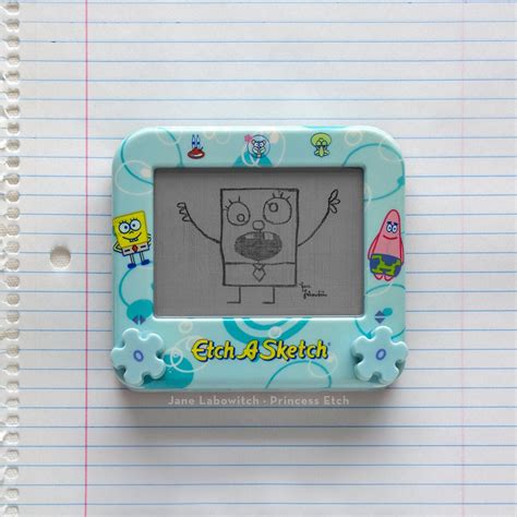 Doodlebob Me Hoy Minoy Spongebob Squarepants signed Etch A | Etsy