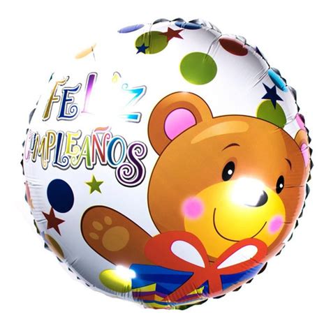 Globos Feliz Cumplea Os Met Licos Para Gas Helio Pz En