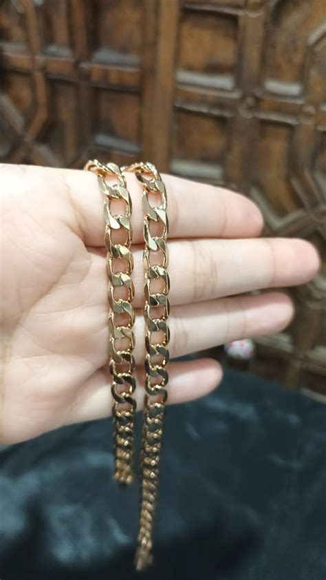 K Yellow Gold Filled Curb Chain Necklace Curb Chain K Gold Filled