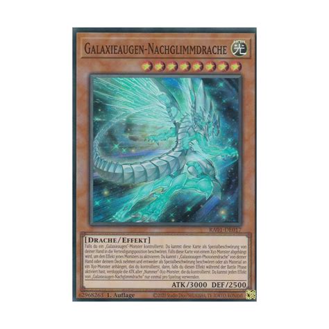 Galaxieaugen Nachglimmdrache V 4 Platinum Secret Rare RA01 DE017 V 4