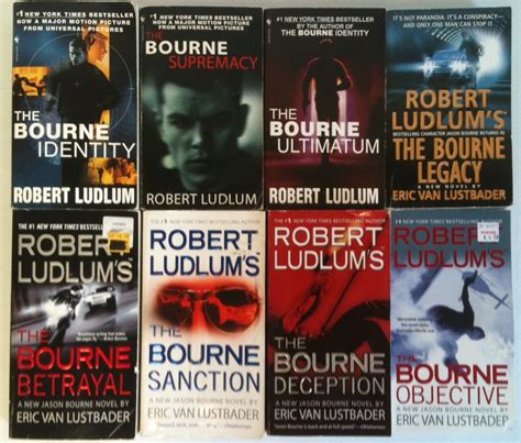 Robert Ludlum 4 Book Set Bourne Series The Bourne Legacy The Bourne Supremacy The Bourne