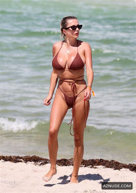 Caroline Vreeland Shows Off Her Incredible Curves In A Teeny Bikini On The Beach In Miami Aznude