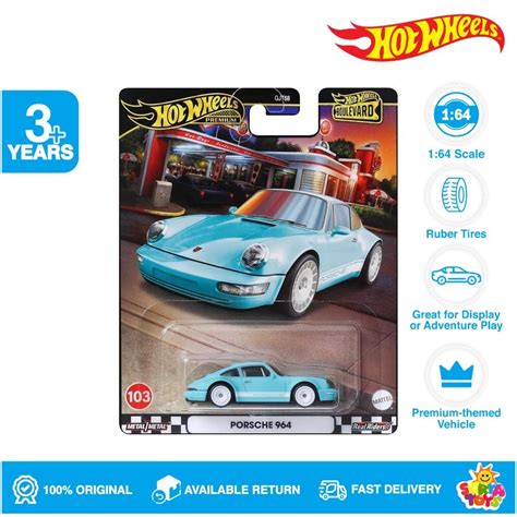 Hot Wheels Premium Boulevard 2024 Porsche 964 Shopee Malaysia