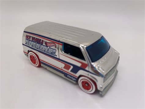 Hot Wheels Custom Dodge Van Chrome Miniature Collectible Model Toy