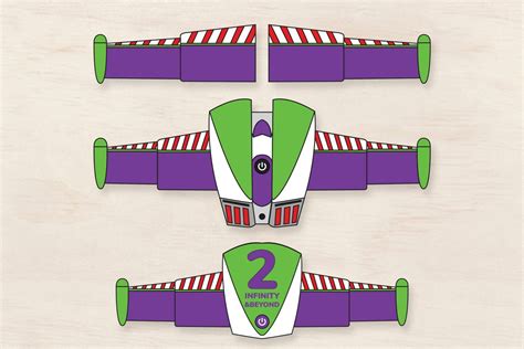 Buzz Lightyear Wing Svg File Rocket Toy Wings Buzz Etsy