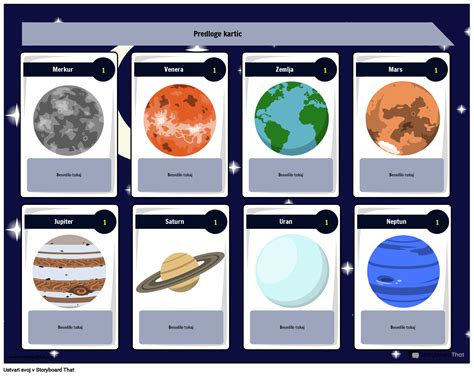 Predloga Igre s Kartami Planet Storyboard by sl-examples