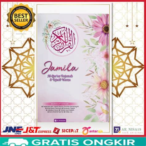 jual alquran wanita cantik jamila  tajwid warna pelangi tajwid