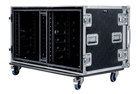 12U Double Suspended Shockmount Rack Flight Case NSP Cases