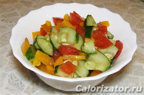 Овощной салат - калорийность, состав, описание - Calorizator.ru