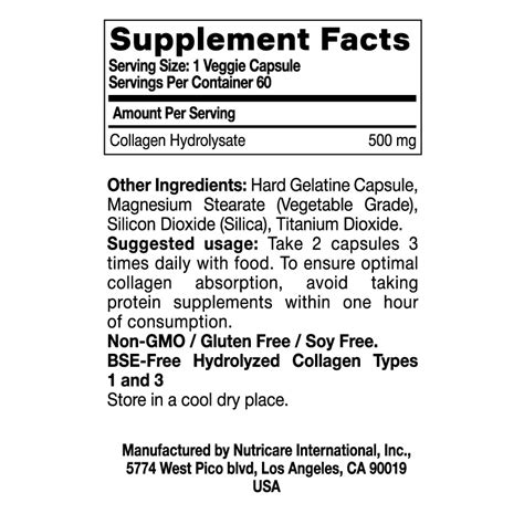 Super Collagen 500 mg Sunbox Nature, 60 Capsules – SUNBOX Nature