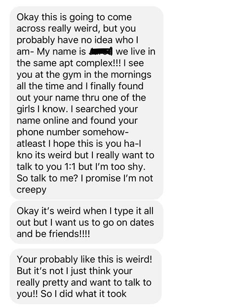 Weirdest message I’ve ever received 😬 Sent at 3a.m to make it even